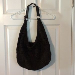 The Sak dark brown crochet bag.